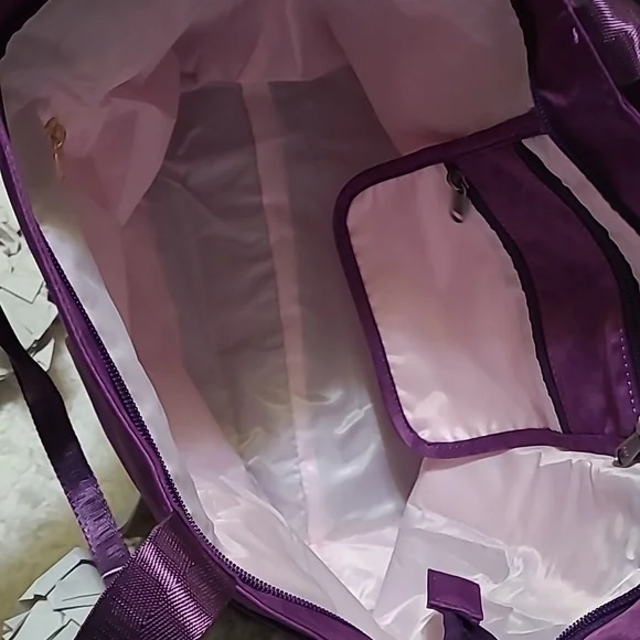 BNWT Purple Leopard Tote - Picture 8 of 8